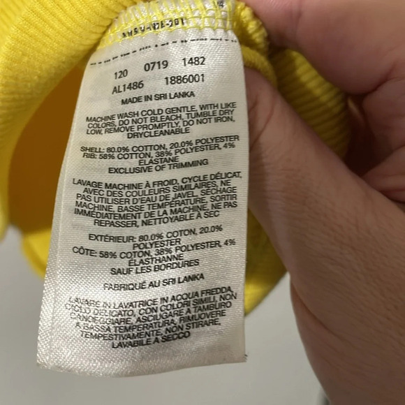 Columbia Sunny Yellow Hooded Sweatshirt Size Large - Picture 7 of 7